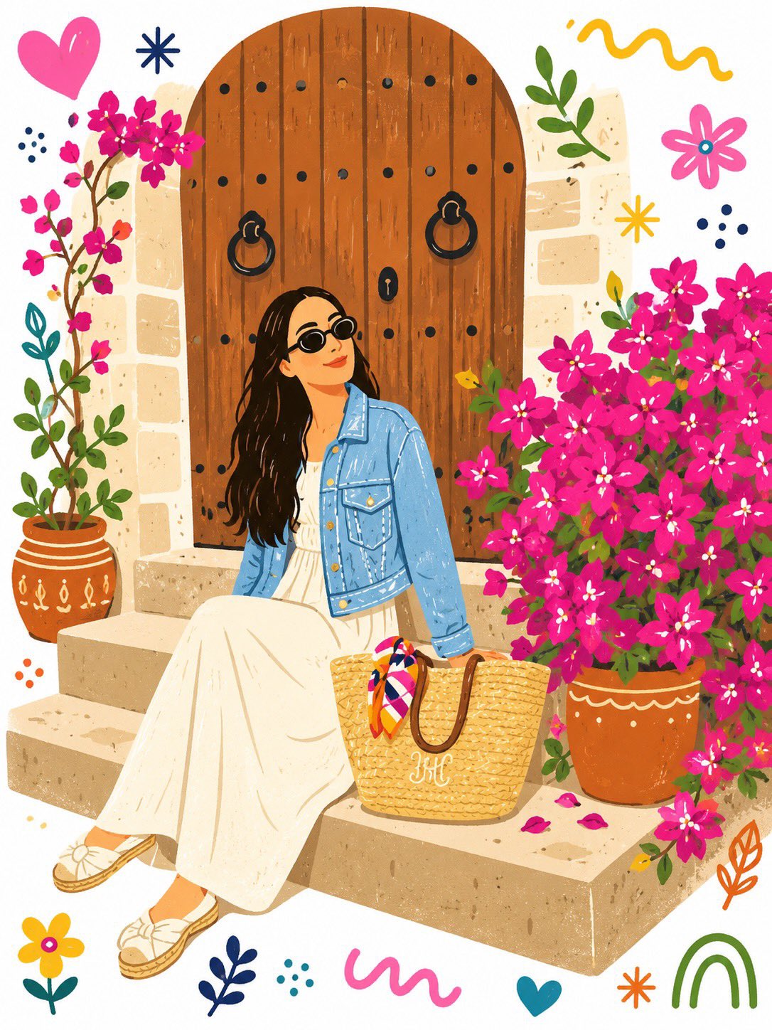 Whimsical Folk-Art Doodle Illustration thumbnail 2