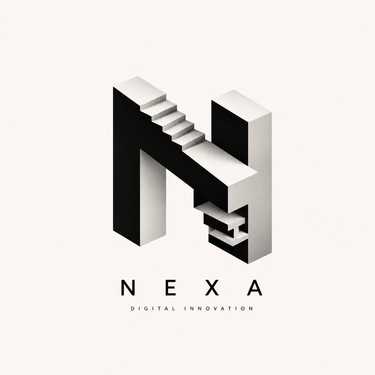 Premium Minimal Logo with Folded Geometry Illusion thumbnail 3