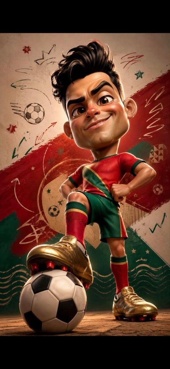 Argentina Star Caricature in Pixar Style thumbnail 2