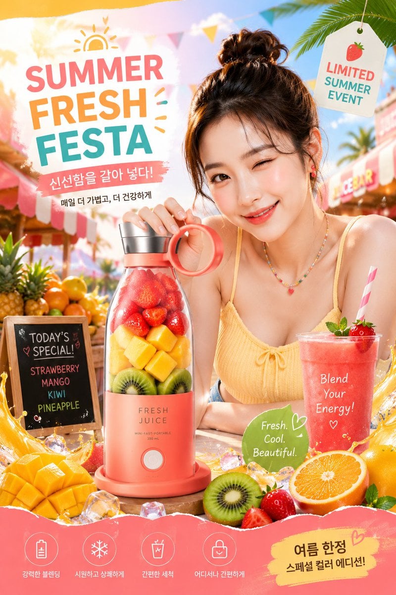 Ultra-Premium Korean Summer Blender Ad
