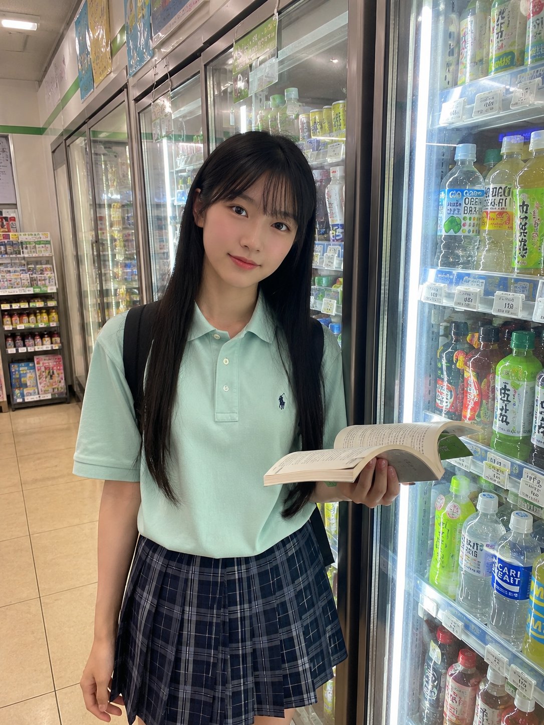 Japanese Student at Convenience Store
