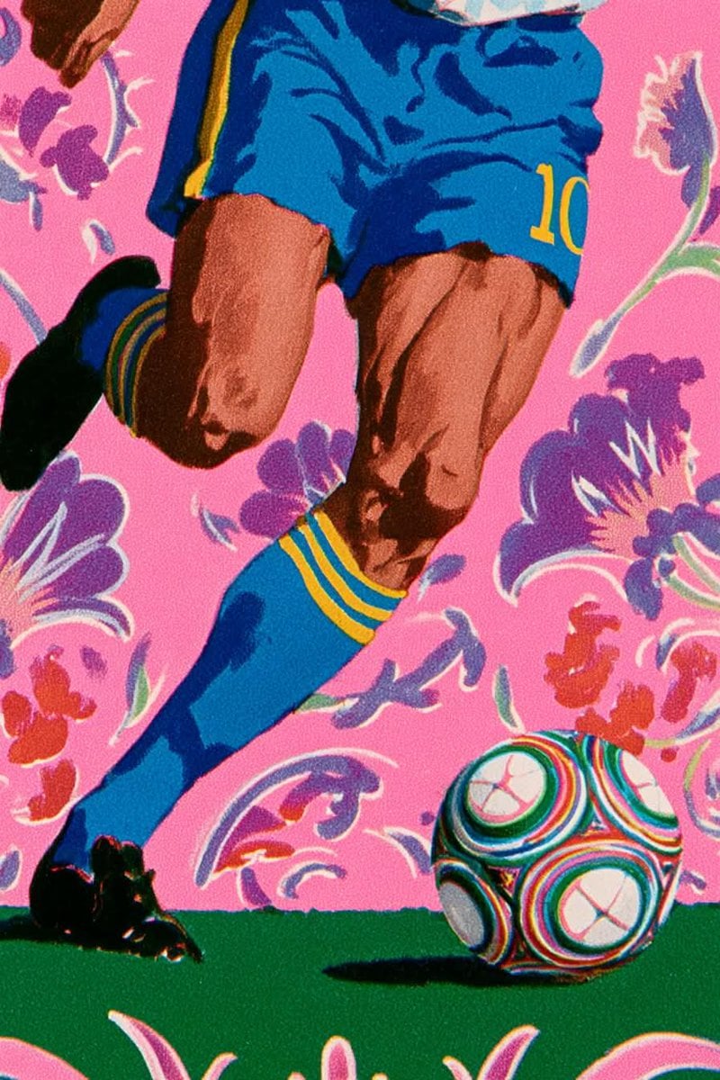 Dreamlike Football Fantasy with Floral Stadium thumbnail 3