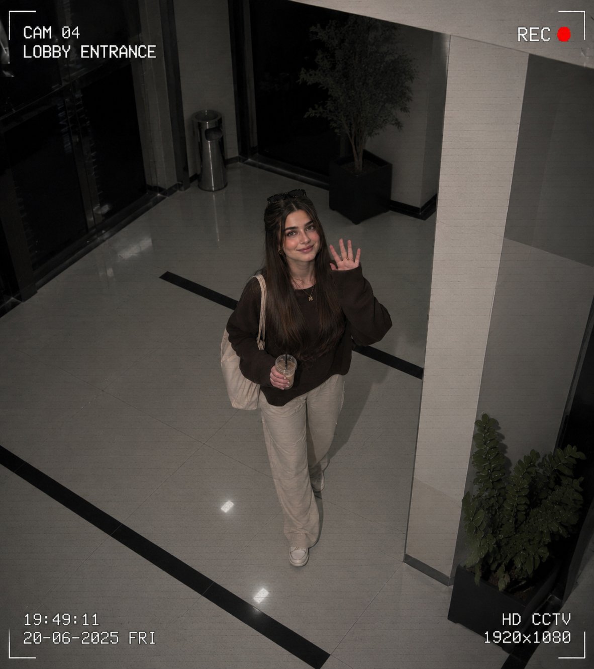Candid Security Camera Portrait of a Smiling Teen thumbnail 2