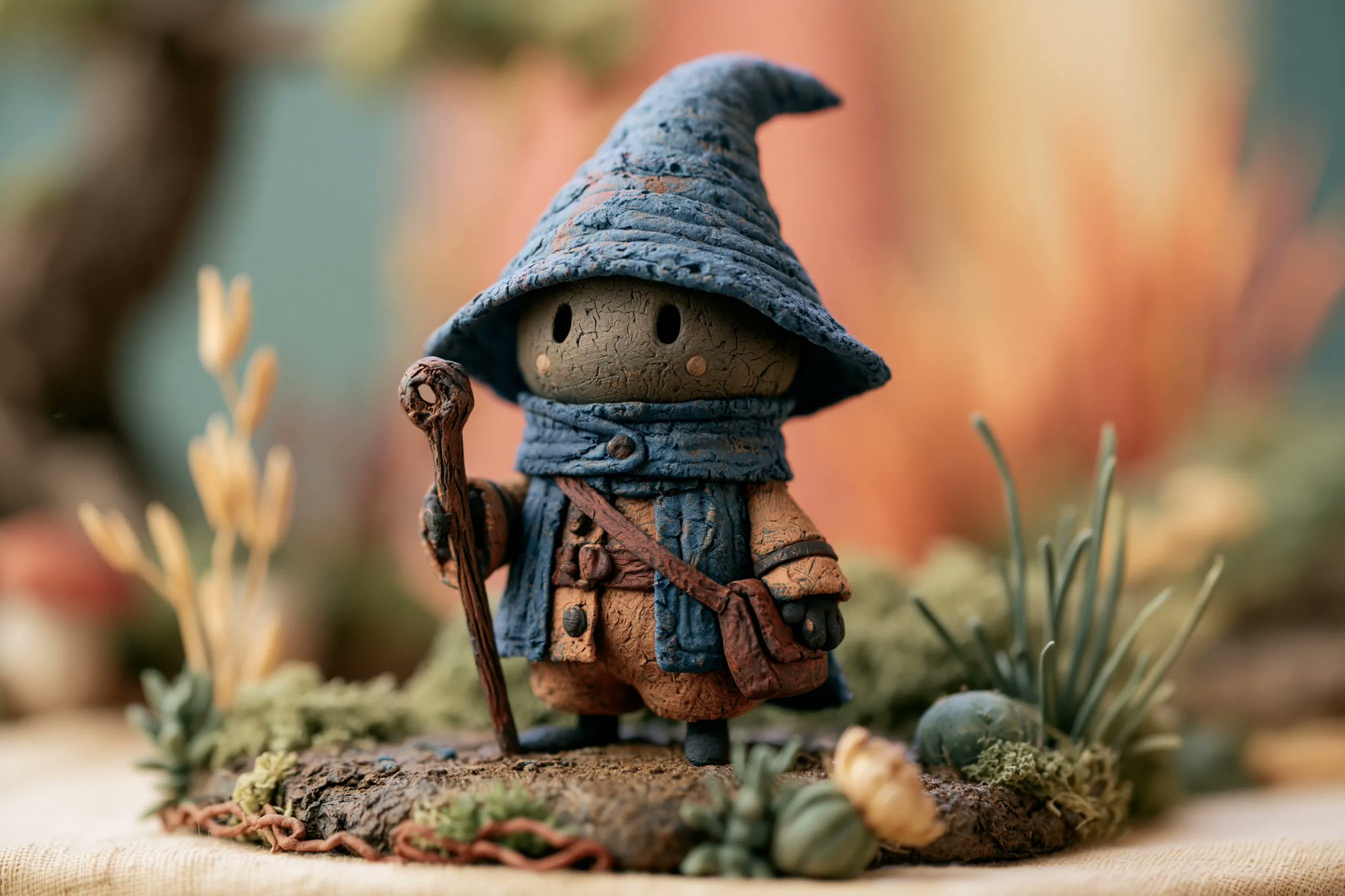 Handmade Claymation Diorama with Earthy Textures thumbnail 3