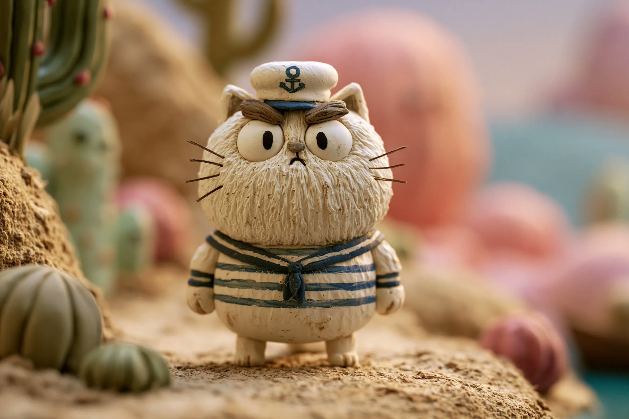 Handmade Claymation Diorama with Earthy Textures thumbnail 4