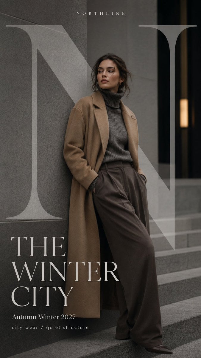 Luxury Fashion Campaign with Oversized Serif Typography thumbnail 4