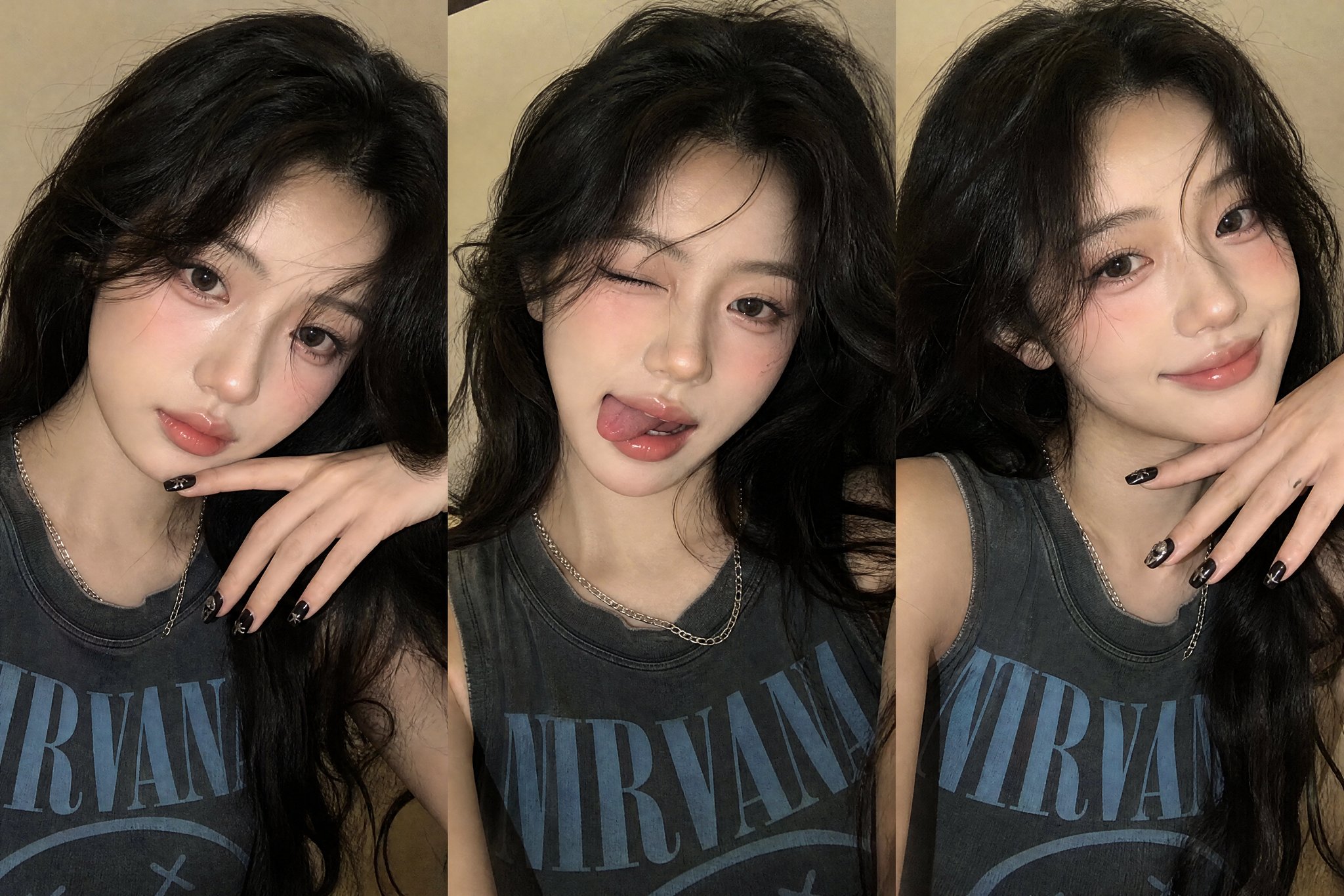 Gen-Z Selfie Collage with Flash Lighting thumbnail 2