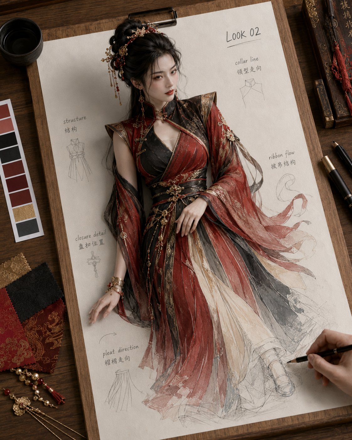 Ancient Costume Sketches Come to Life in 2D/3D Fusion thumbnail 2