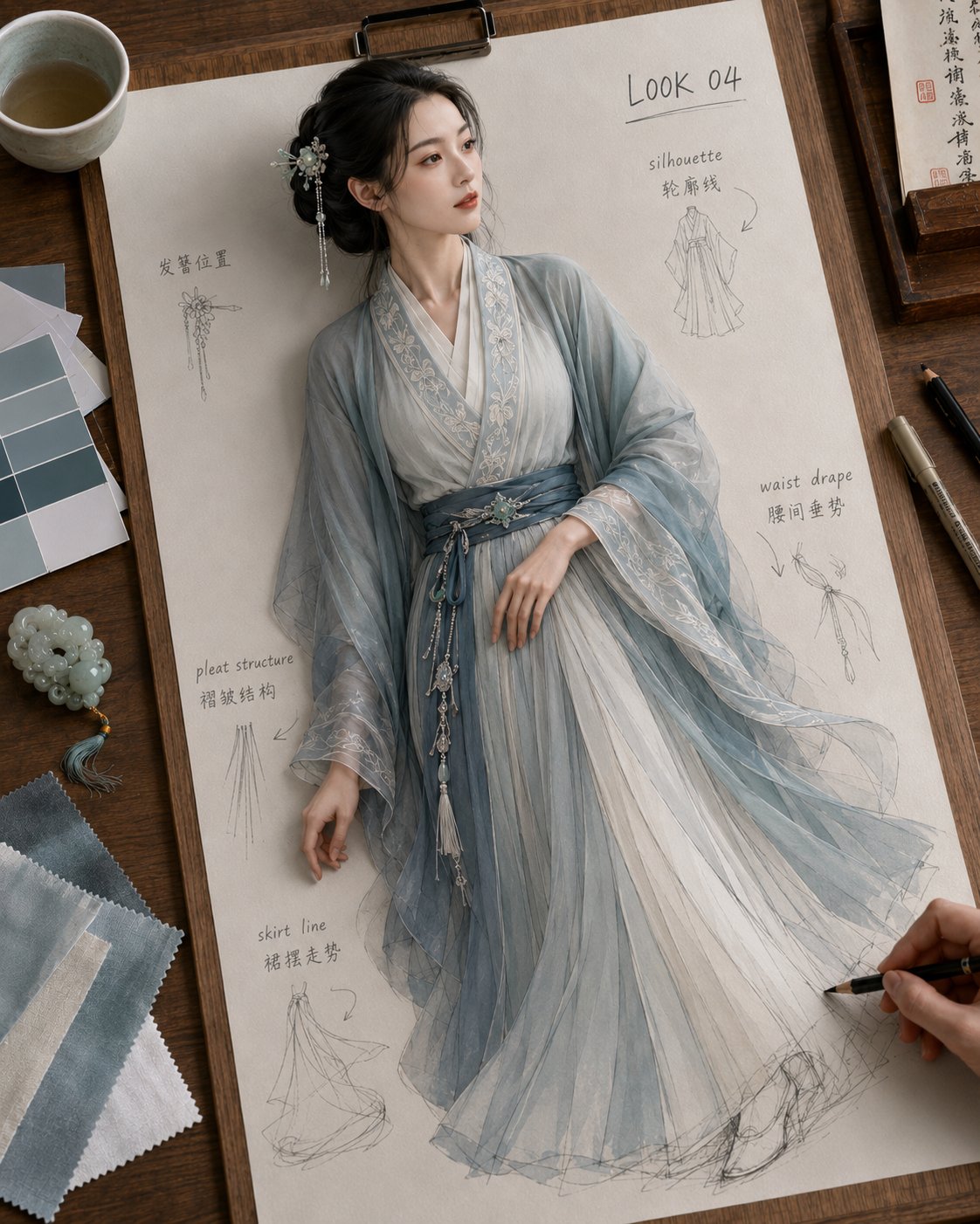 Ancient Costume Sketches Come to Life in 2D/3D Fusion thumbnail 4