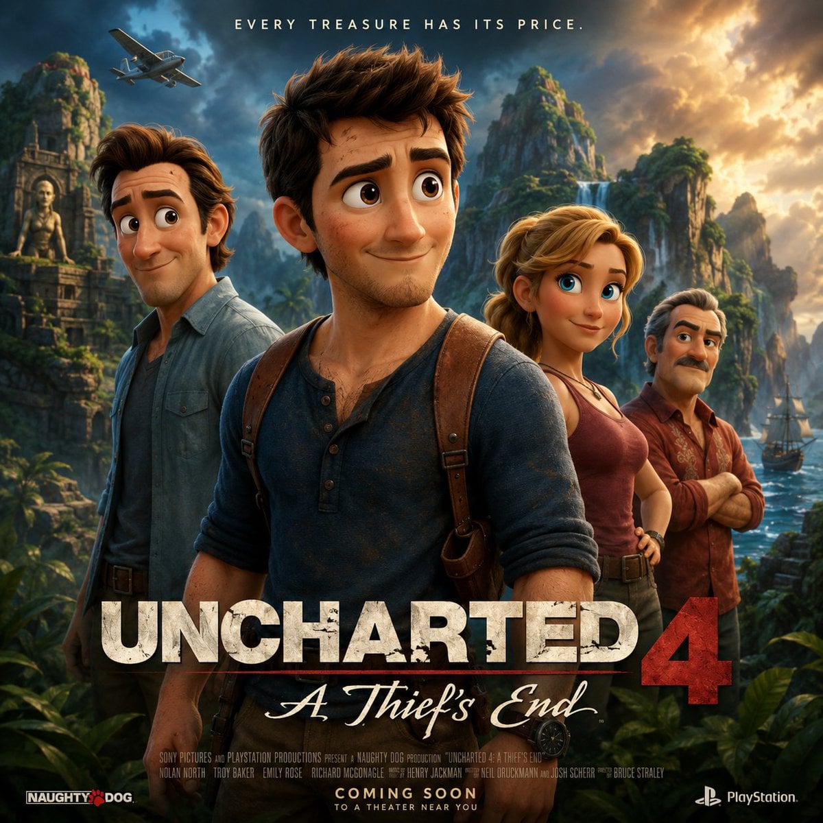 Pixar-Style Movie Poster for a Video Game thumbnail 2