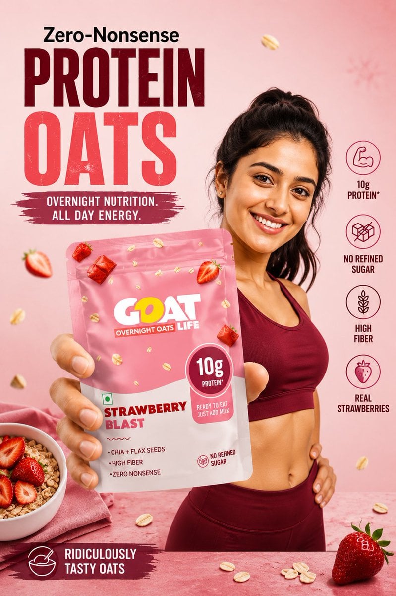 Premium Fitness Product Ad with Energetic Model