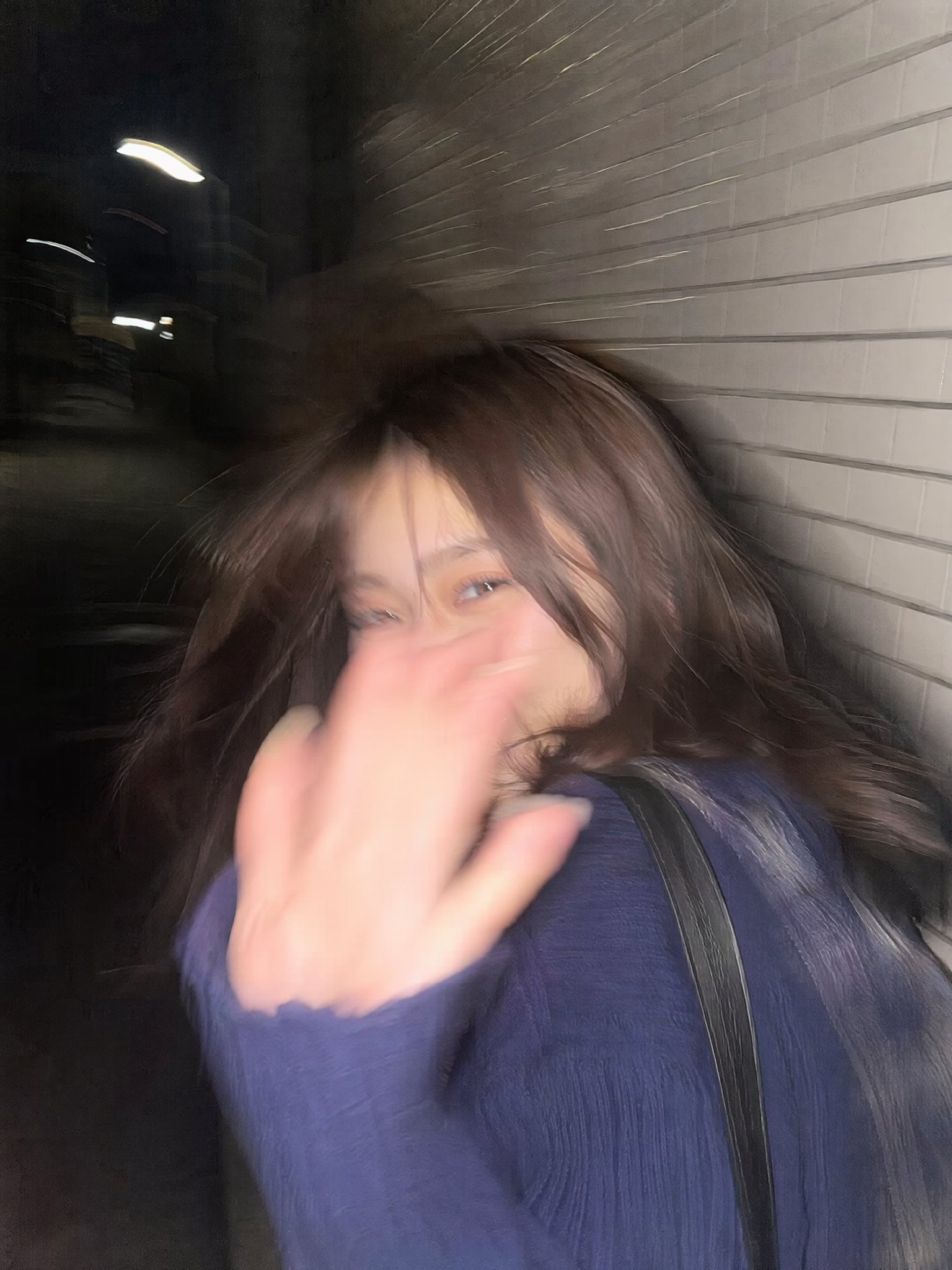 Candid Night Walk on Tokyo Sidewalk