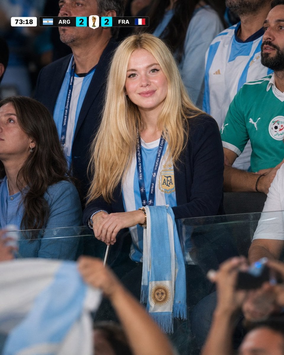 Argentina Fan in VIP Suite at World Cup Match thumbnail 4