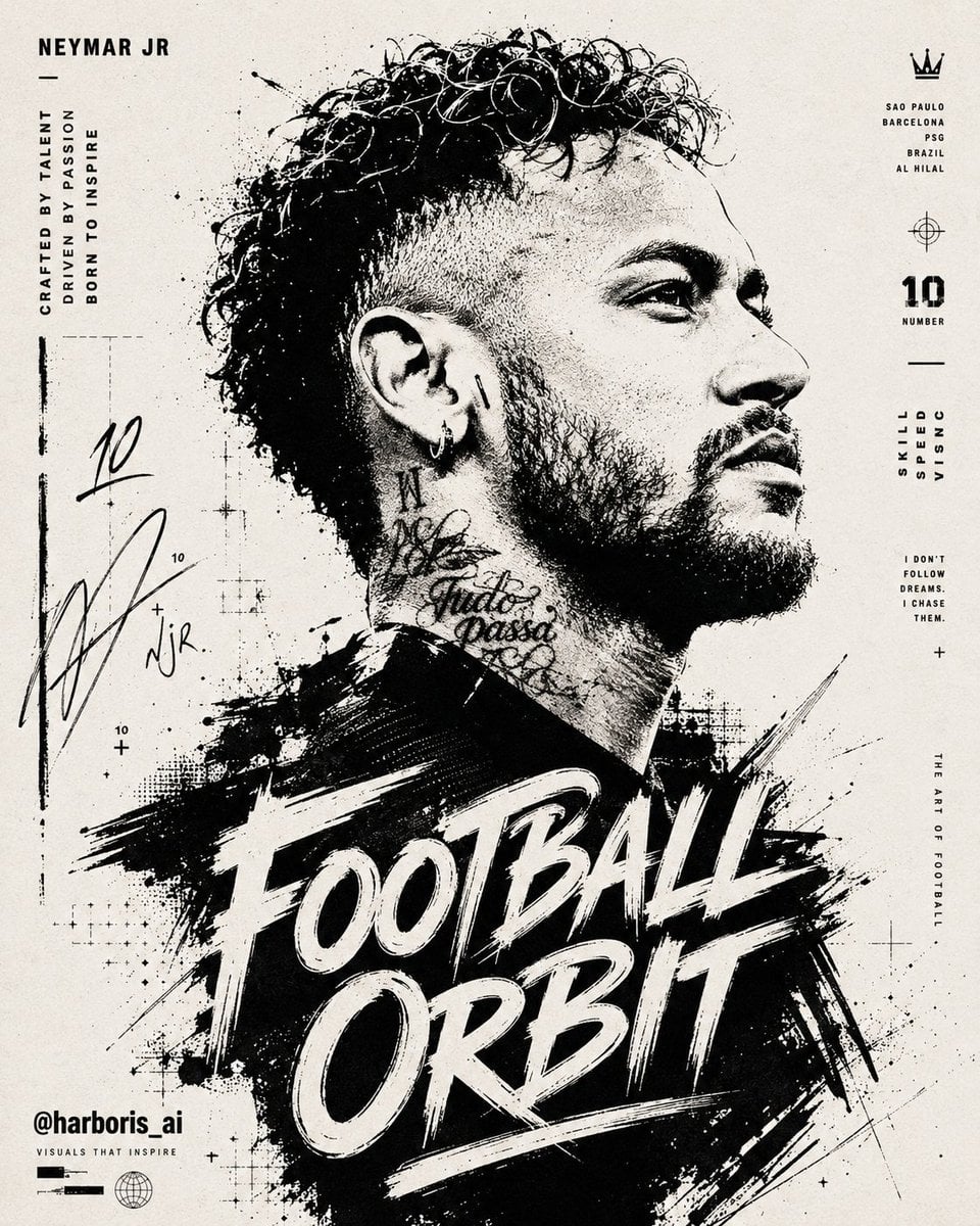 High-Contrast Typographic Portrait with Ink Texture image 1