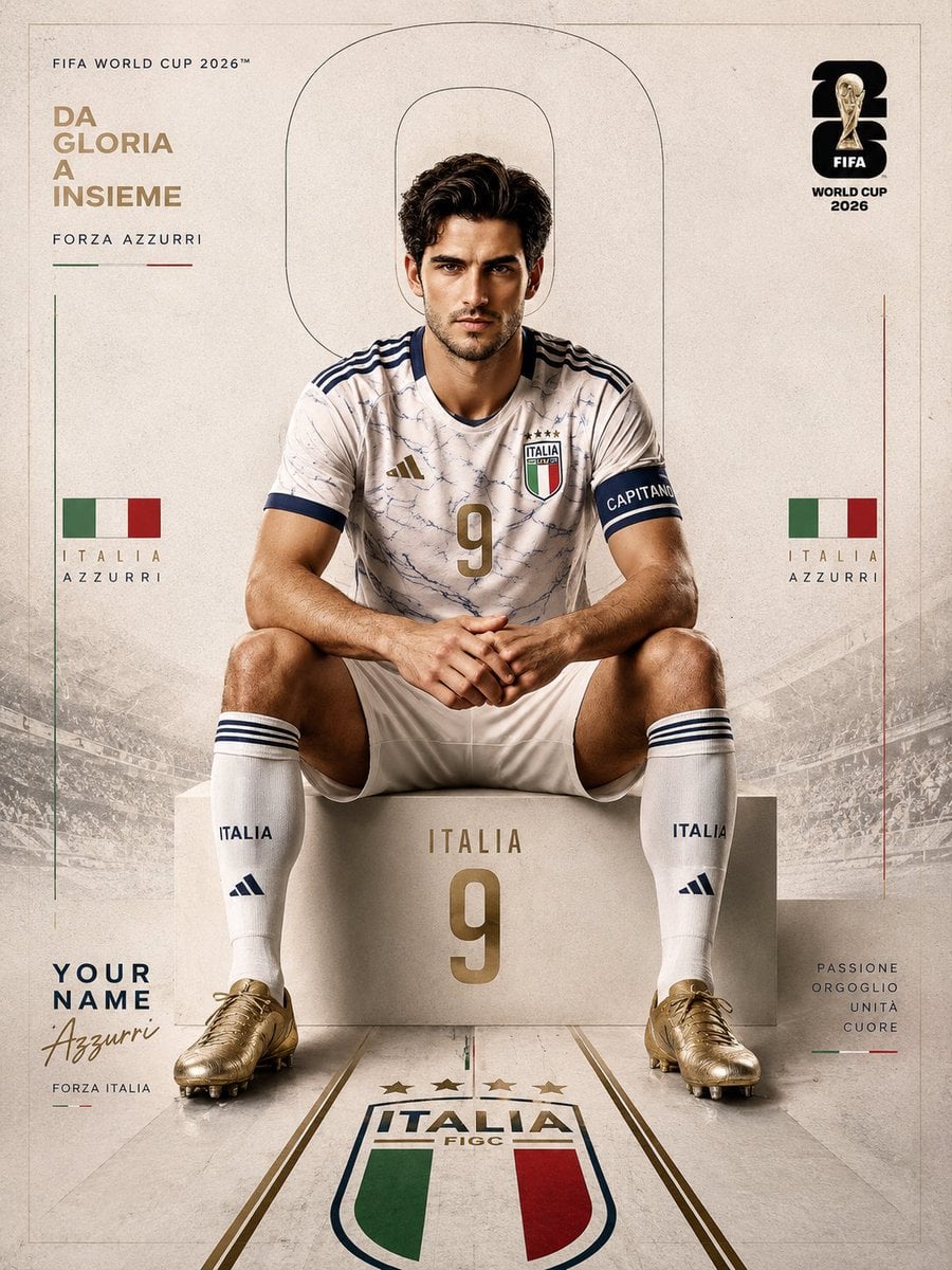 FIFA World Cup 2026-Inspired Sports Editorial Portrait