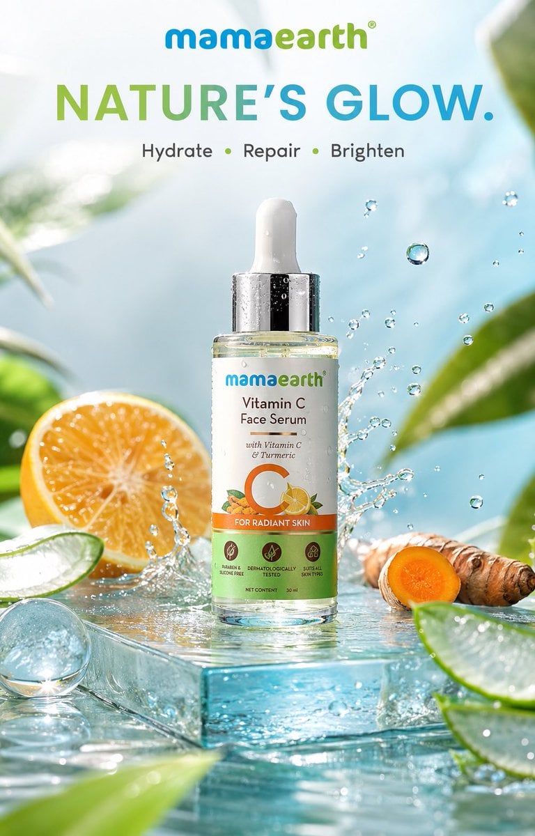 Mamaearth Serum in Premium Clean Botanical Ad image 1
