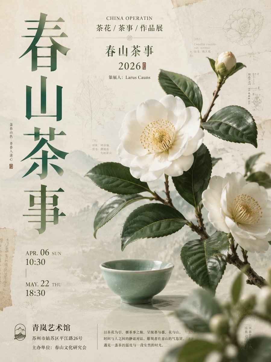 新中式高端展览海报：东方美学与纸本质感 thumbnail 2