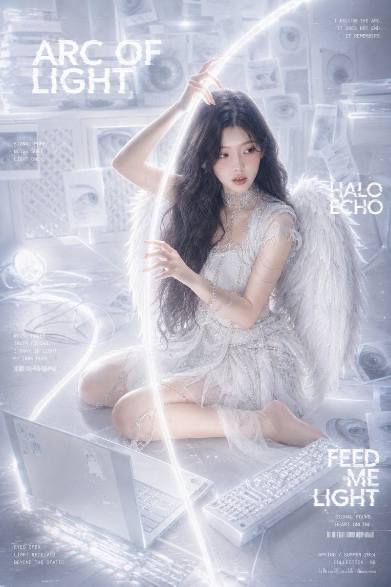 White Angel in Cyberpunk Lab