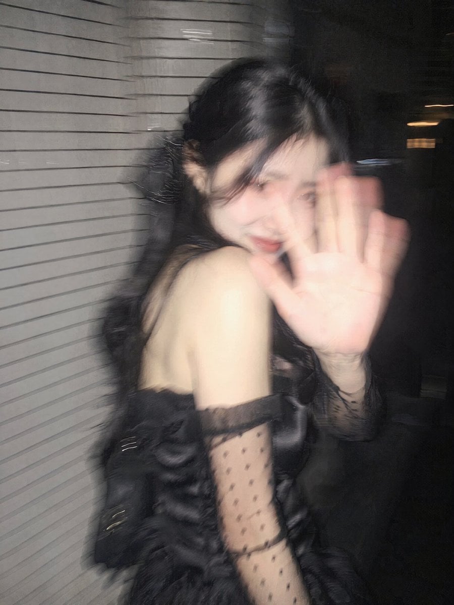 Candid Nighttime Tokyo Snapshot of Surprised Woman thumbnail 3