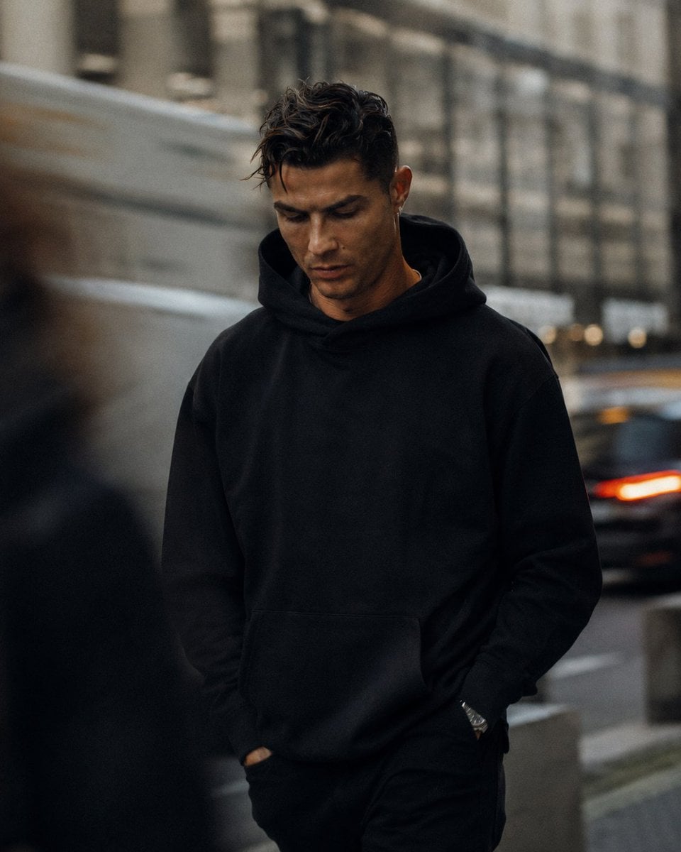 Introspective Street Fashion Portrait in Soft Light image 1