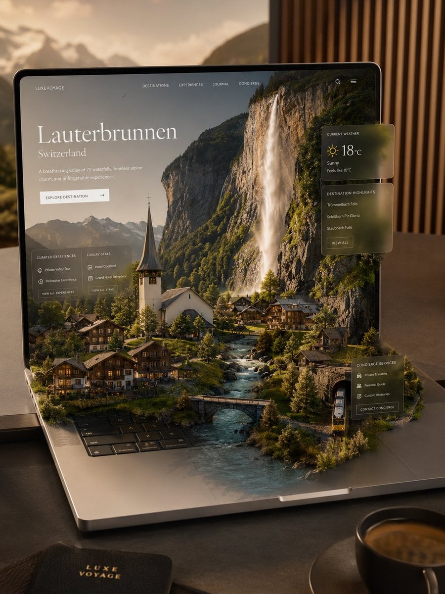Miniature World Emerging from MacBook Pro