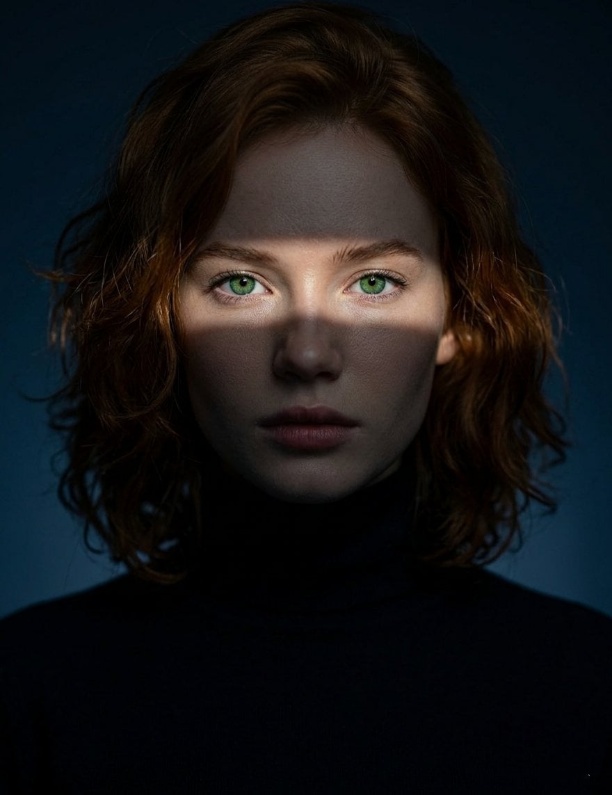 Cinematic Close-Up Portrait with Dramatic Sunlight thumbnail 2