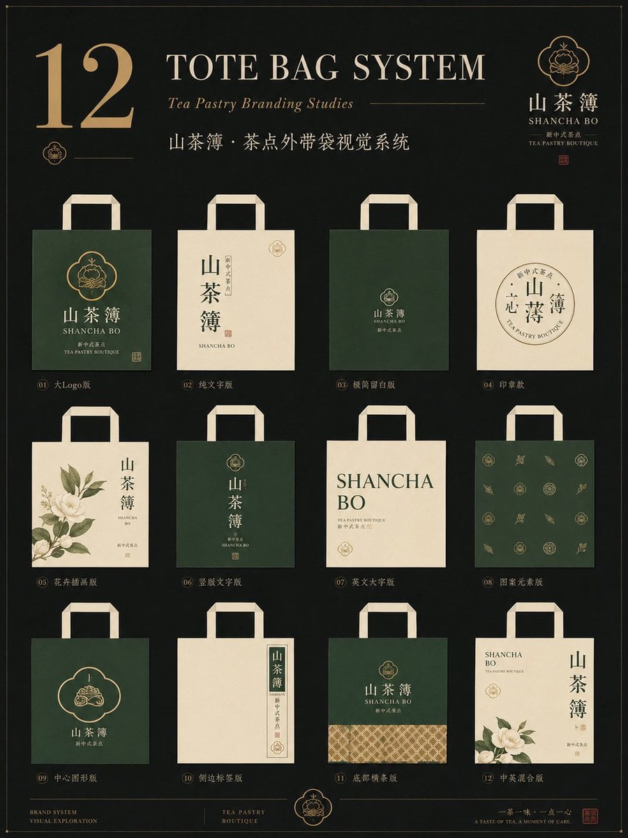 餐饮品牌手提袋包装视觉系统提案