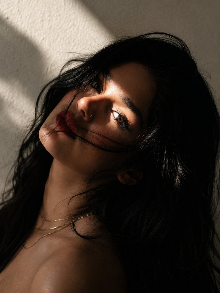 Cinematic Fine-Art Portrait with Golden Window Light thumbnail 2
