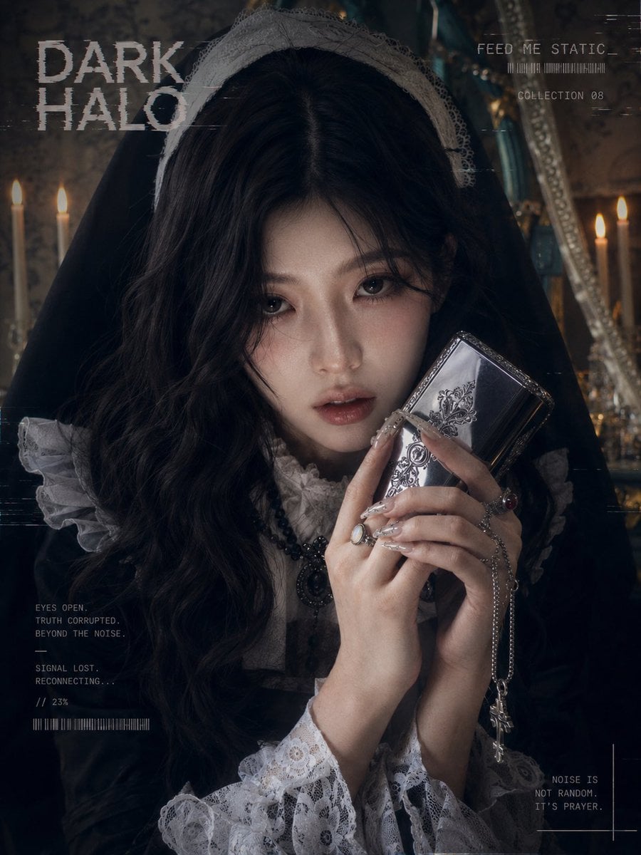 Dark Gothic Lolita Editorial in Victorian Room thumbnail 3