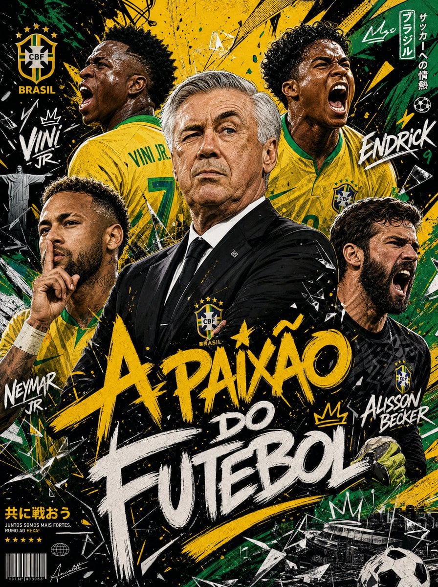 Dynamic Football Poster with Urban Anime Style thumbnail 2