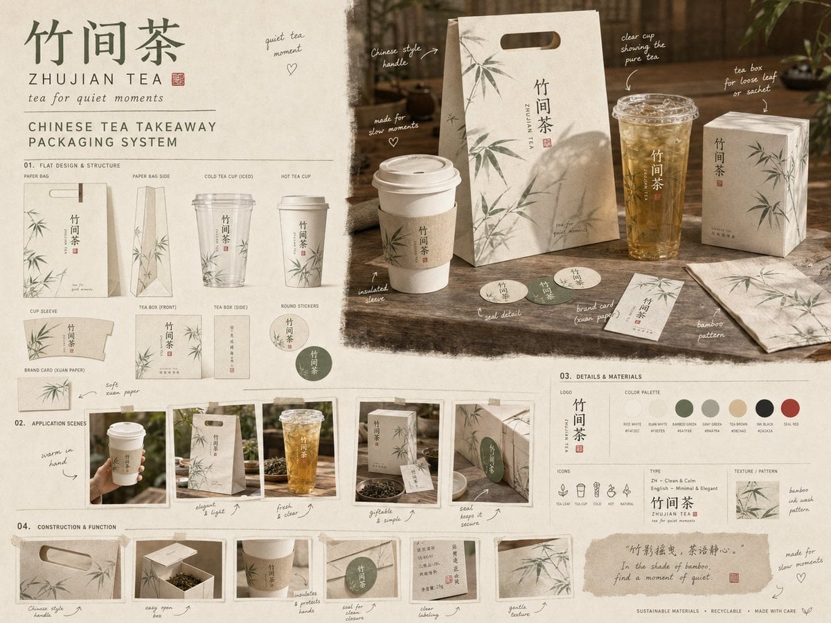Brand Packaging Proposal Board with Realistic Mockups thumbnail 3