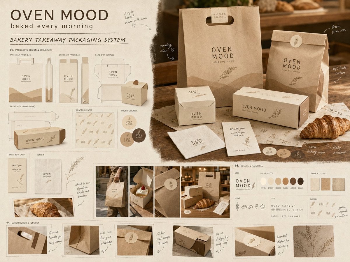 Brand Packaging Proposal Board with Realistic Mockups thumbnail 4