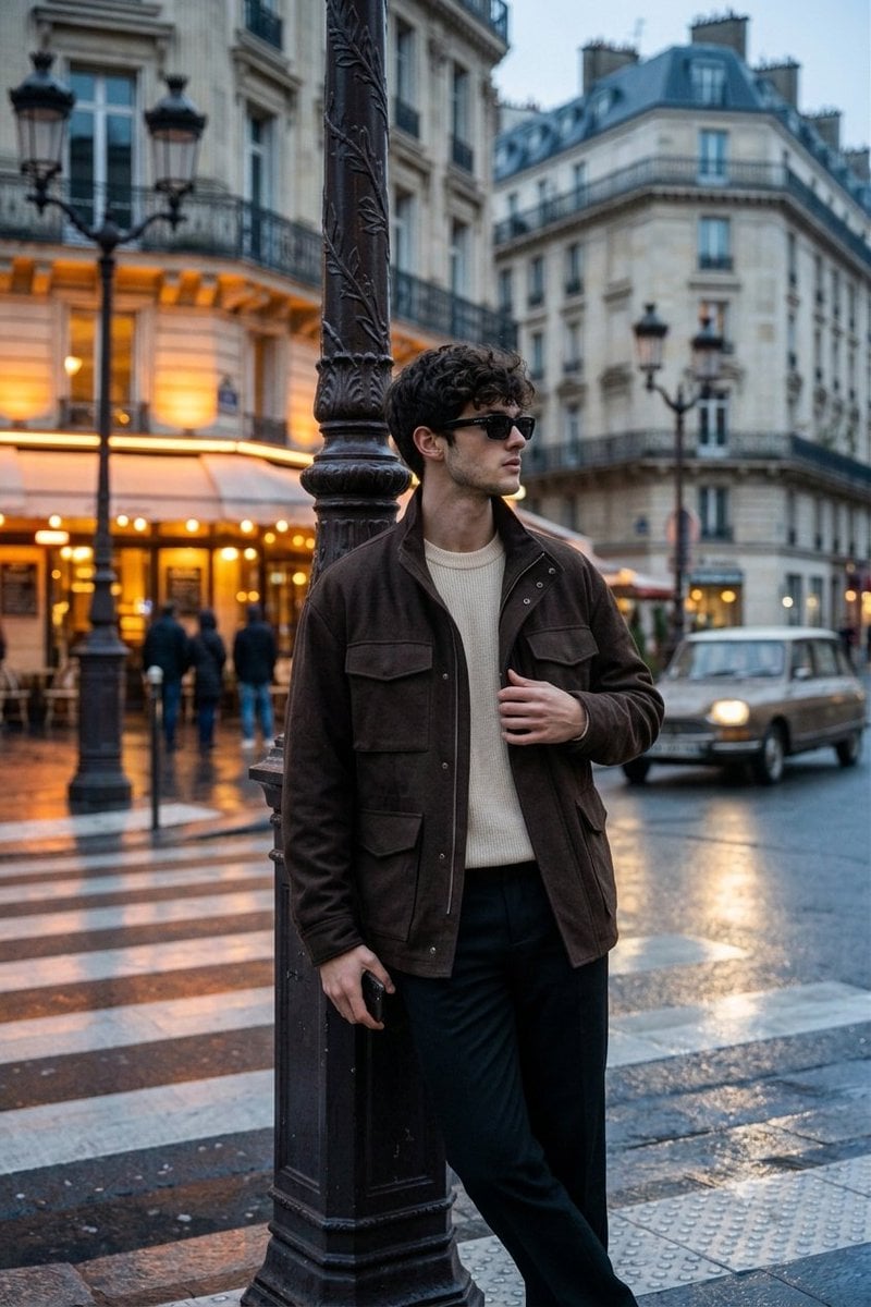 Rainy Parisian Blue Hour Fashion Editorial thumbnail 2