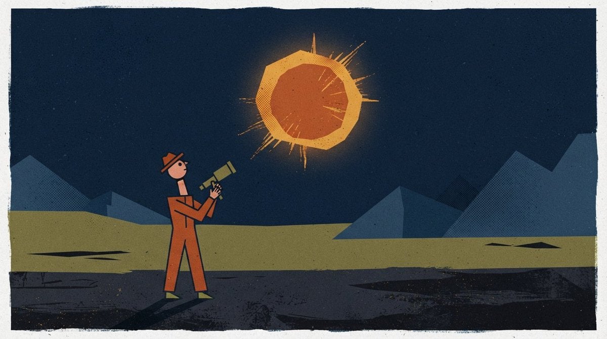 Minimal Flat Animated Scene with Unusual Palette thumbnail 3