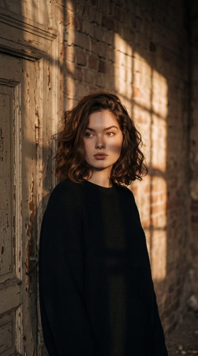 Cinematic Portrait in Golden Hour Light